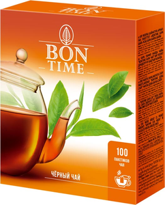 «Bontime», чай черный, 100 пакетиков, 200 г «Bontime», чай черный, 100 пакетиков, 200 г