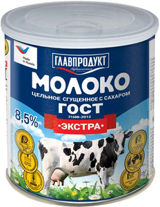 «Главпродукт», молоко сгущенное «Экстра», 380 г