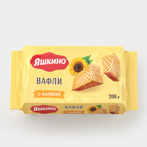 «Яшкино», вафли «С халвой», 200 г