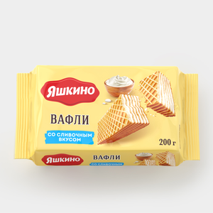 «Яшкино», вафли «Сливочные», 200 г
