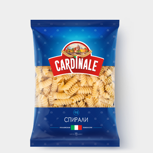 «Cardinale», макаронные изделия «Спирали», 400 г