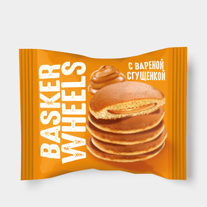 «Basker Wheels», панкейк с начинкой «варёная сгущёнка», 36 г «Basker Wheels», панкейк с начинкой «варёная сгущёнка», 36 г