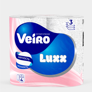 Туалетная бумага трехслойная «Veiro» LUXORIA, 380 г Туалетная бумага трехслойная «Veiro» LUXORIA, 380 г
