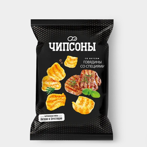 «Чипсоны», чипсы со вкусом говядины со специями, 40 г