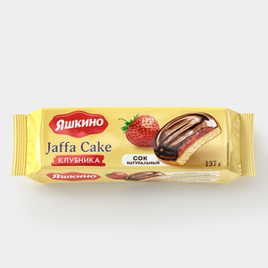 «Яшкино», печенье «Клубника», сдобное, 137 г