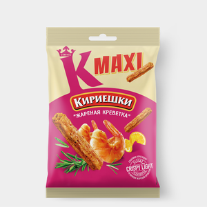 «Кириешки Maxi», сухарики со вкусом жареных креветок, 60 г «Кириешки Maxi», сухарики со вкусом жареных креветок, 60 г