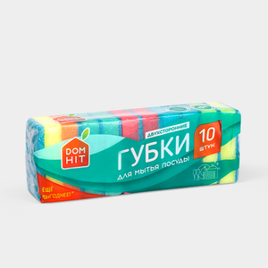«DOMHIT», губки для мытья посуды, 35 г