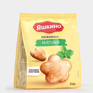 «Яшкино», пряники «Мятные», 350 г «Яшкино», пряники «Мятные», 350 г