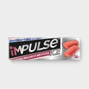 «Impulse ICE», жевательная резинка со вкусом вишни и ментола, 14 г