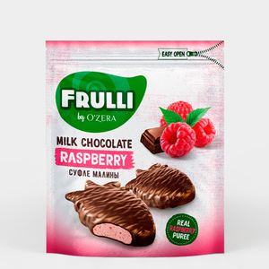 «O'Zera», конфеты Frulli суфле малины в шоколаде, 125 г