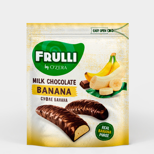 «O'Zera», конфеты Frulli суфле банана в шоколаде, 125 г «O'Zera», конфеты Frulli суфле банана в шоколаде, 125 г