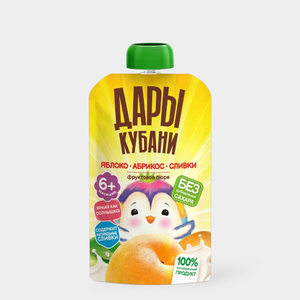 «Дары Кубани», пюре фруктовое, 90 г «Дары Кубани», пюре фруктовое, 90 г