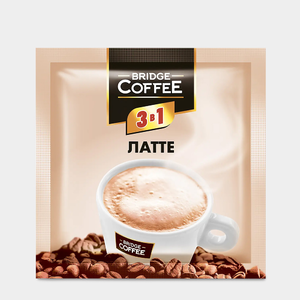 «Bridge Coffee», напиток кофейный 3 в 1 Латте, 20 г