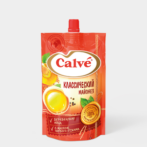 «Calve», майонез «Классический» 50%, 400 г