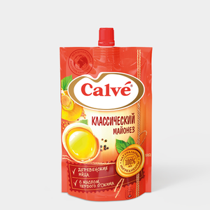 «Calve», майонез «Классический» 50%, 200 г
