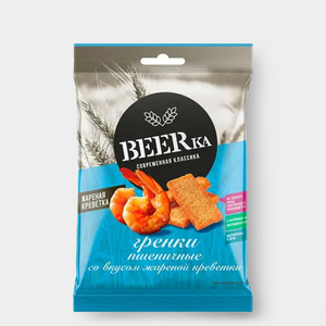 «Beerka», гренки со вкусом жареной креветки, 60 г