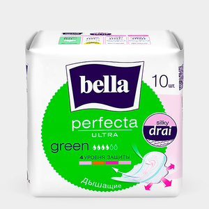 Прокладки «Bella» Perfecta Green, 10 шт., 55 г Прокладки «Bella» Perfecta Green, 10 шт., 55 г