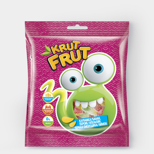 «KrutFrut», мармелад жевательный в форме забавных змеек в посыпке с легкой кислинкой, 70 г «KrutFrut», мармелад жевательный в форме забавных змеек в посыпке с легкой кислинкой, 70 г