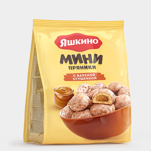 «Яшкино», пряники с вареной сгущенкой, 300 г «Яшкино», пряники с вареной сгущенкой, 300 г