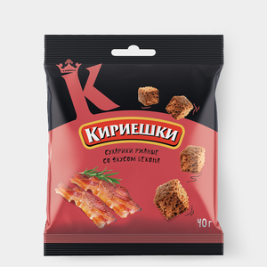 «Кириешки», сухарики со вкусом бекона, 40 г