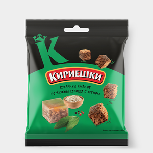 «Кириешки», сухарики со вкусом холодца с хреном, 40 г