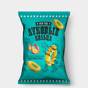 «Mini Free», луковые кольца со вкусом жареной креветки, 45 г «Mini Free», луковые кольца со вкусом жареной креветки, 45 г