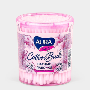 Ватные палочки «Aura» Beauty 200 шт, 40 г Ватные палочки «Aura» Beauty 200 шт, 40 г