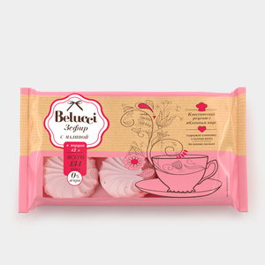 «Belucci», зефир с малиной, 250 г «Belucci», зефир с малиной, 250 г