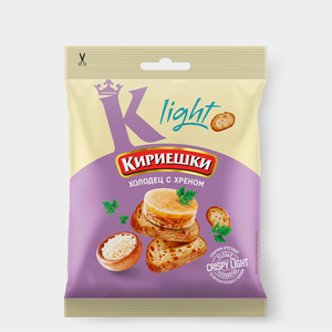 «Кириешки Light», сухарики со вкусом  «Холодец с хреном», 33 г