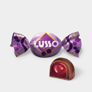 Конфета Lusso со вкусом чёрной смородины (упаковка 0,5 кг) Конфета Lusso со вкусом чёрной смородины (упаковка 0,5 кг)