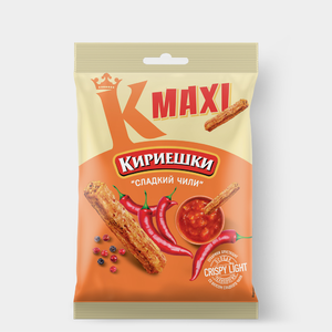 «Кириешки Maxi», сухарики со вкусом сладкого чили, 60 г «Кириешки Maxi», сухарики со вкусом сладкого чили, 60 г