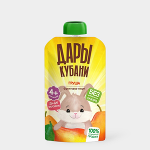 «Дары Кубани», пюре фруктовое, 90 г «Дары Кубани», пюре фруктовое, 90 г