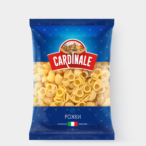 «Cardinale», макаронные изделия «Рожки», 400 г «Cardinale», макаронные изделия «Рожки», 400 г