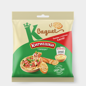 «Кириешки Baguet», сухарики со вкусом пиццы и сырным соусом «Calve», 70 г
