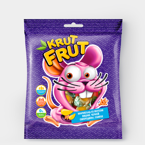 «KrutFrut», мармелад жевательный в форме мышек, 100 г «KrutFrut», мармелад жевательный в форме мышек, 100 г