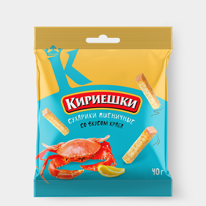 «Кириешки», сухарики со вкусом краба, 40 г