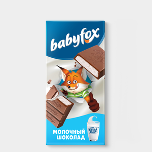 «BabyFox», молочный шоколад, 90 г «BabyFox», молочный шоколад, 90 г