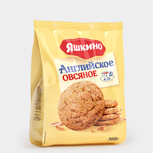 «Яшкино», печенье «Английское» овсяное, 300 г