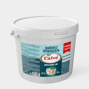 «Calve», майонез «Провансаль» 67%, 10л, 9,6 кг