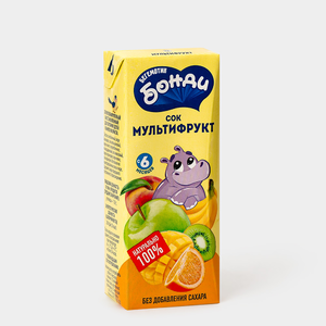 «Бегемотик Бонди», сок, 200 мл