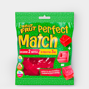 «KrutFrut», мармелад жевательный Perfect Match, в форме кубиков, 70 г «KrutFrut», мармелад жевательный Perfect Match, в форме кубиков, 70 г