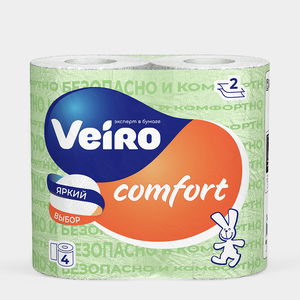 Туалетная бумага двухслойная «Veiro» COMFORT, 220 г Туалетная бумага двухслойная «Veiro» COMFORT, 220 г