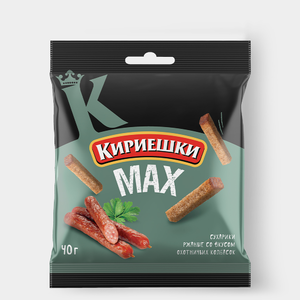 «Кириешки», сухарики со вкусом охотничьих колбасок, 40 г