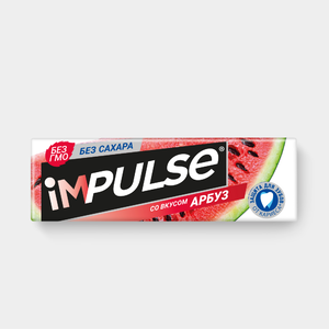 «Impulse», жевательная резинка со вкусом «Арбуз», без сахара, 14 г