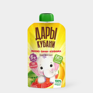 «Дары Кубани», пюре фруктовое, 90 г «Дары Кубани», пюре фруктовое, 90 г