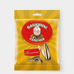 «Бабкины семечки», семечки полосатые, жареные, 90 г «Бабкины семечки», семечки полосатые, жареные, 90 г