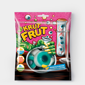 «KrutFrut», мармелад жевательный «Глаз, со вкусом клубники со сливками», 70 г