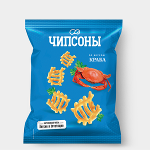 «Чипсоны», чипсы со вкусом краба, 40 г «Чипсоны», чипсы со вкусом краба, 40 г