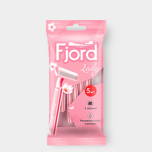 Станки одноразовые Lady, 5 шт «Fjord», 40 г Станки одноразовые Lady, 5 шт «Fjord», 40 г
