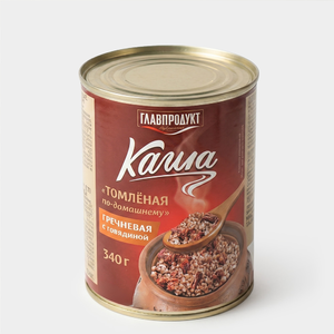Каша гречневая с говядиной «Главпродукт», 340 г